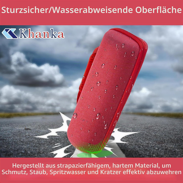 Khanka für JBL Flip 7 / Flip 6 wasserdichte tragbare Bluetooth-Lautsprecher Hartschalen-Reise-Aufbew