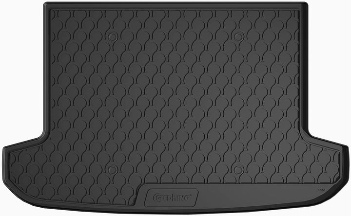 Gledring Rubbasol (Gummi) Kofferraumwanne Hyundai Tucson 2015-2018 (Höhe Ladeboden) Kofferraummatte,