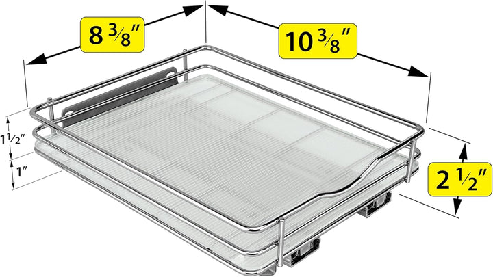 Lynk PROFESSIONAL® Gewürzregal-Organizer zum Herausziehen für Schrank, 21,6 cm Breite, ausziehbares