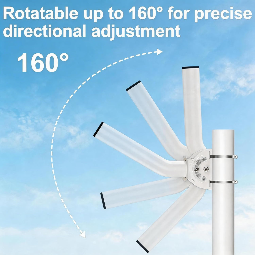 Universal verstellbare TV-Antennenhalterung, Wandmontage, 27.9 cm, wetterfest, J-Stange, kabellose S