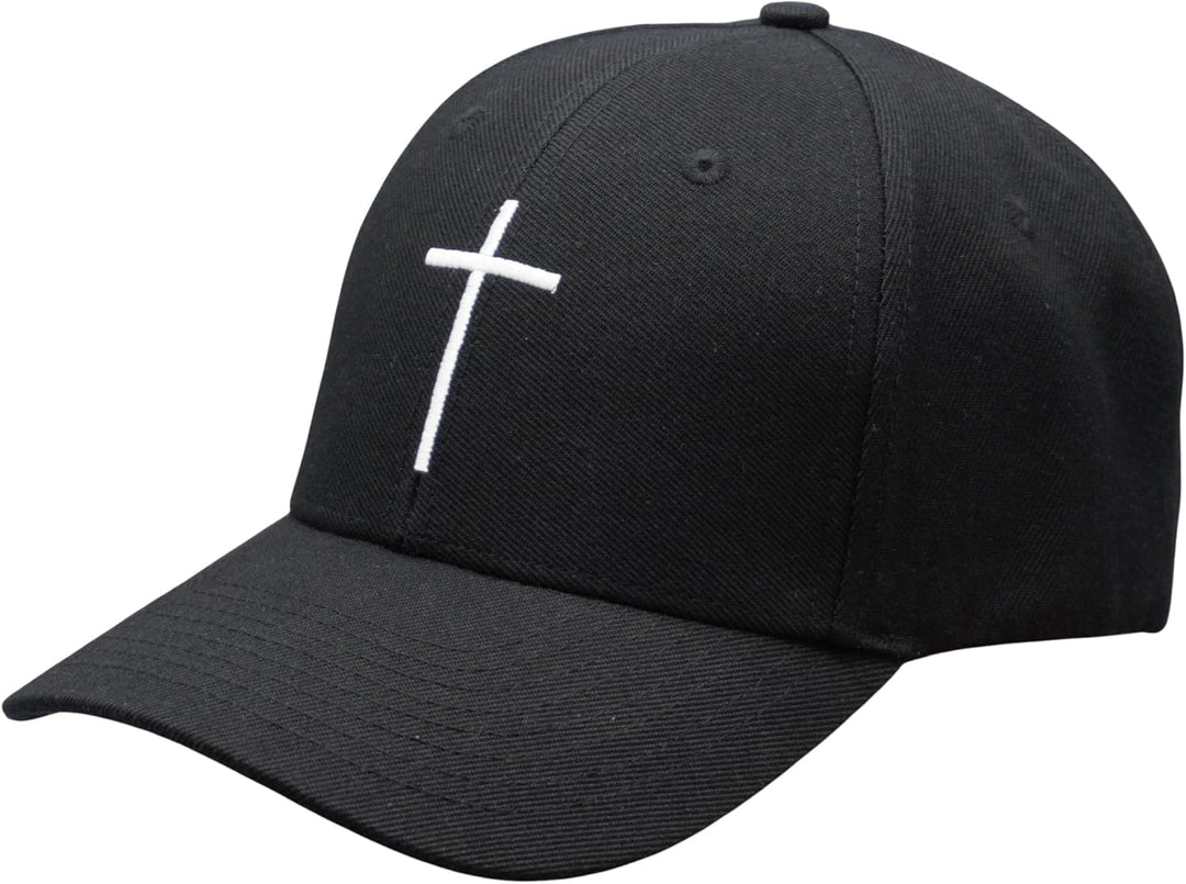 Bexxwell Baseball Cap schwarz mit Kreuz-Stickerei (optimale Passform, Kappe, Black, Baseballcap, Cro