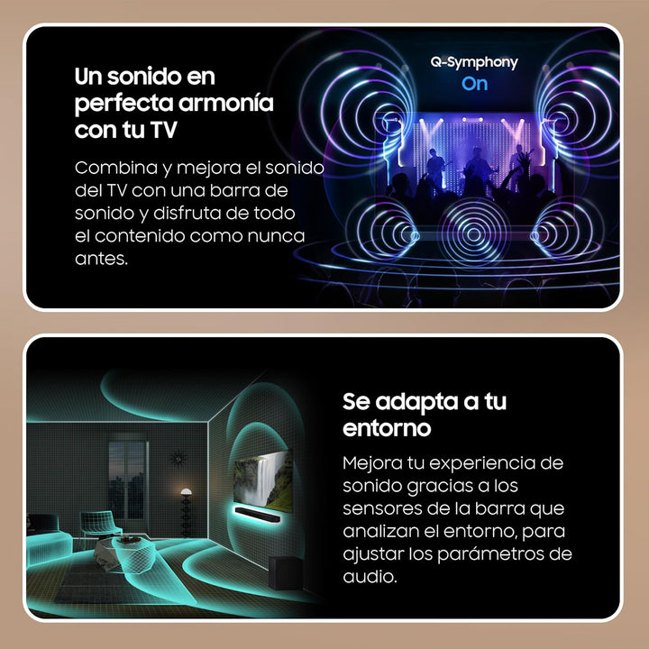 SAMSUNG Soundbar HW-Q800D/ZF 2024 - Dolby Atmos Wireless, Q-Symphony, 5.1.2 Kanäle, SpaceFit Sound P