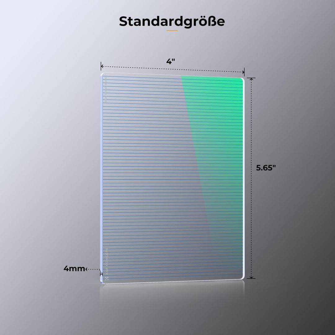 K&F Concept Nano-X Serie 4 x 5,65" Blue Streak Anamorpher Effekt Filter,Dicke 4mm Rechteckfilter für