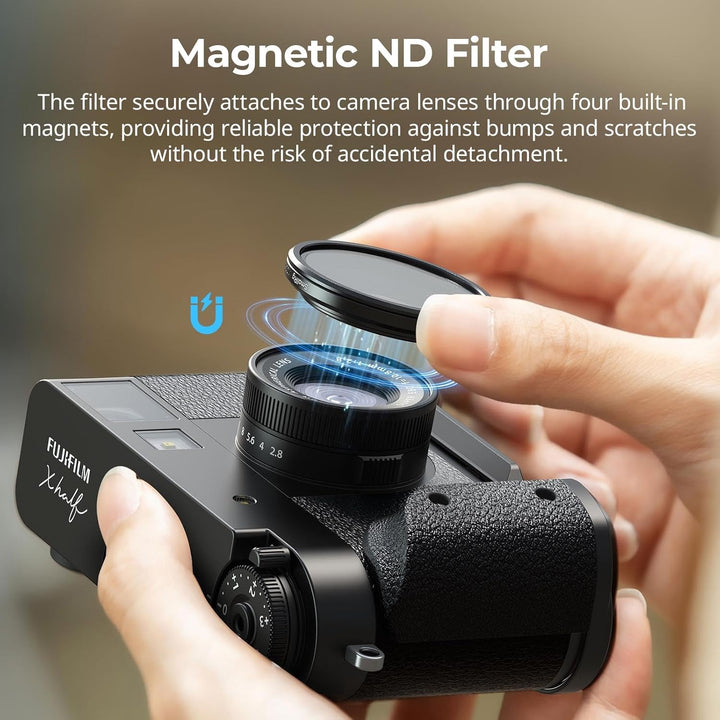 SMALLRIG Magnetischer VND-Filter ND2–ND32 für FUJIFILM X Half, Präzise stufenlose Einstellung von 1–