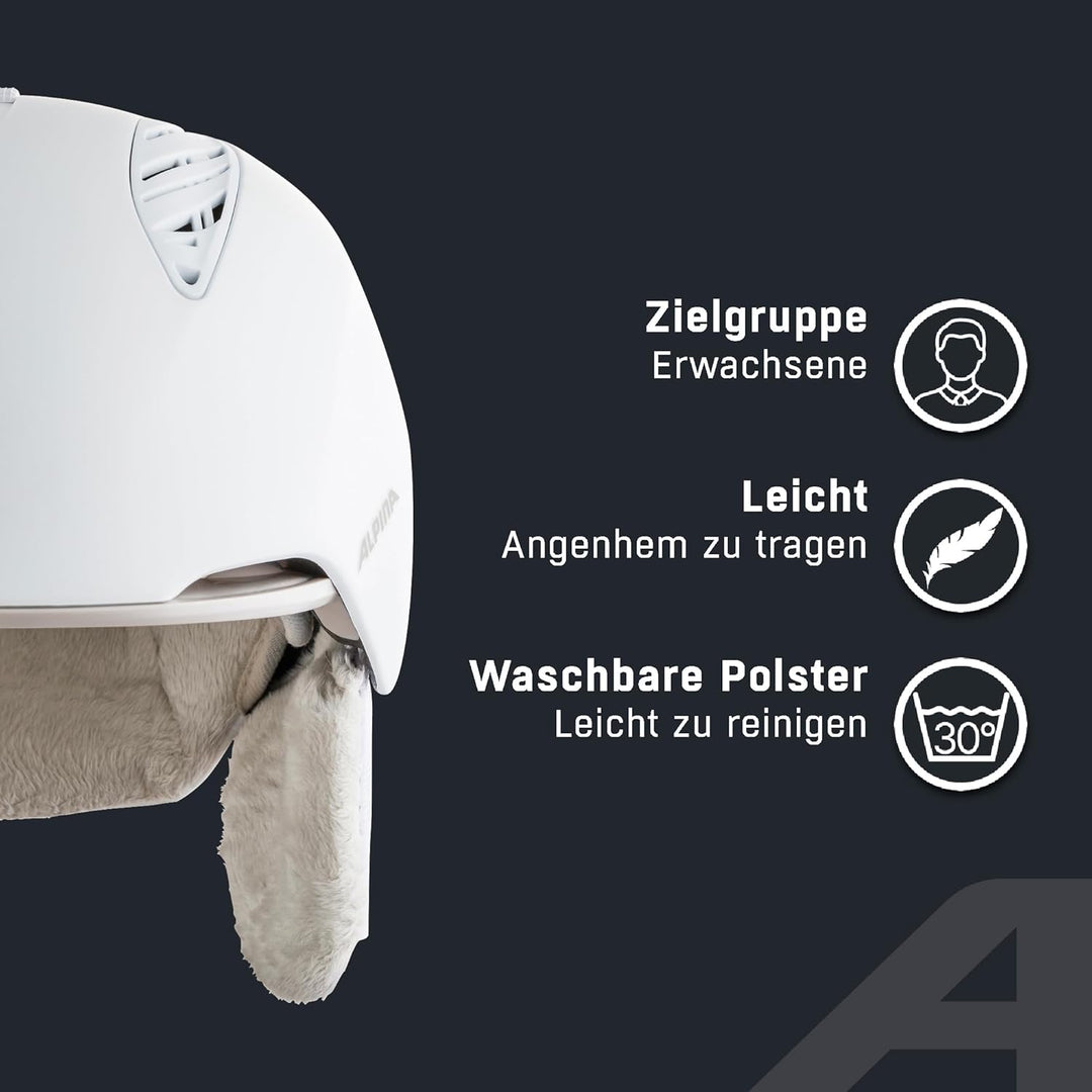 ALPINA GRAND - Sicherer, Optimal Klimatisierter, Bruchfester & Anpassbarer Skihelm Für Erwachsene We