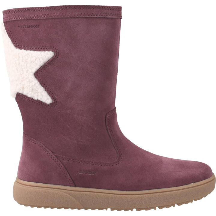 Geox Mädchen J Theleven Girl WpfAnkle Boot 38 EU Prune, 38 EU Prune