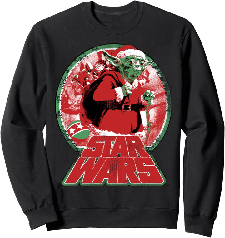 Star Wars Vintage Christmas Santa Yoda Sweatshirt