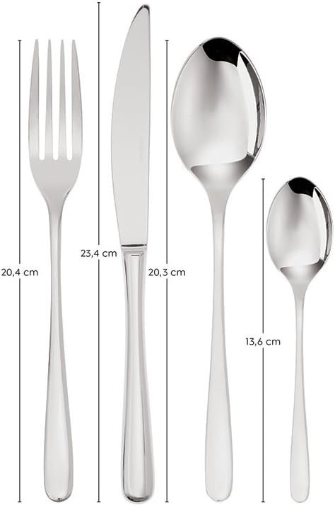 Sambonet 52553-81 Taste - Monoblock-Edelstahlgeschirrset 18/10, für 6 Personen, 24-teilig: 6 Gabeln,