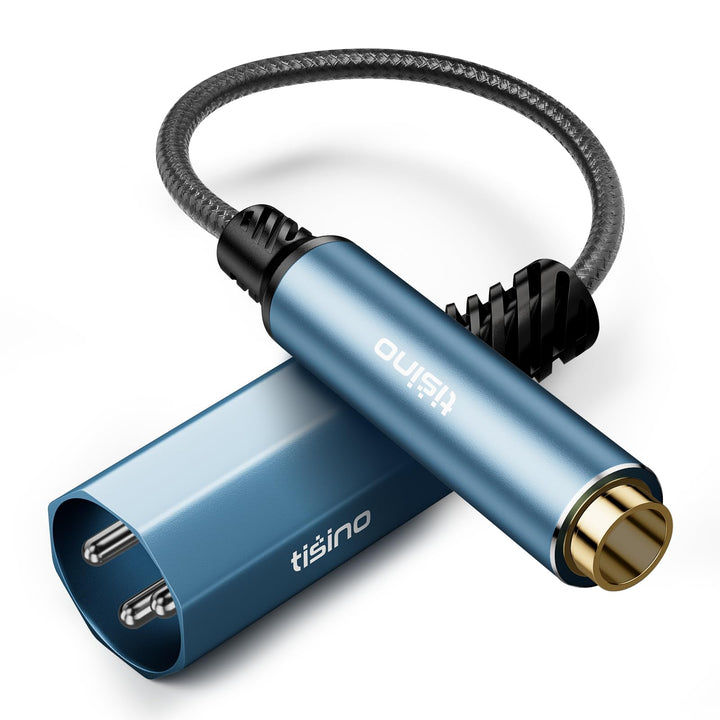 Tisino 6,3mm Klinke auf XLR Kabel, 30cm symmetrisches 6,35mm Buchse auf XLR Stecker Stereo Audio Ada