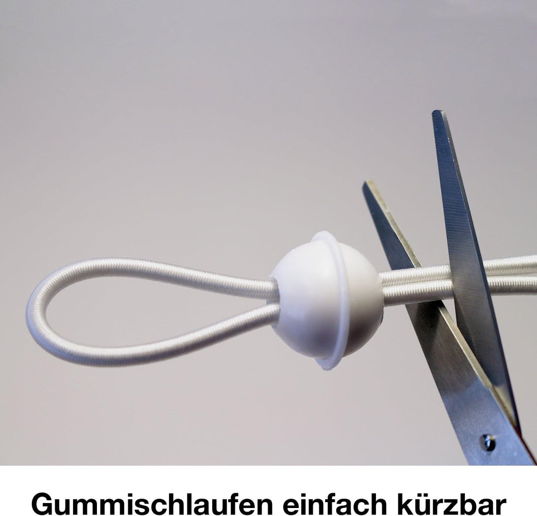 25 Stück Set Gummischlaufen Spanngummis zum Befestigen von Planen - Zeltgummis Expanderschlingen Bun