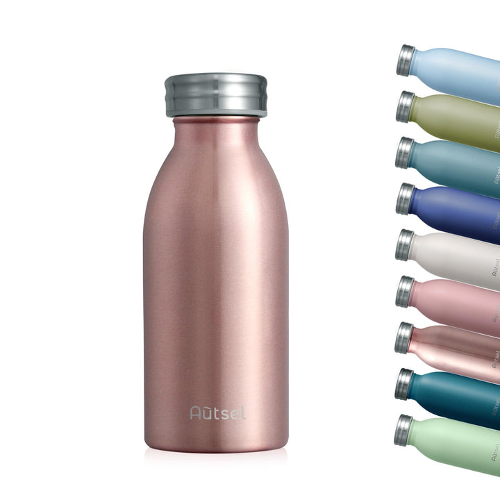Trinkflasche Thermo Edelstahl 350ml, für heisse und kalte Getränke | Thermoflasche aus Edelstahl, do