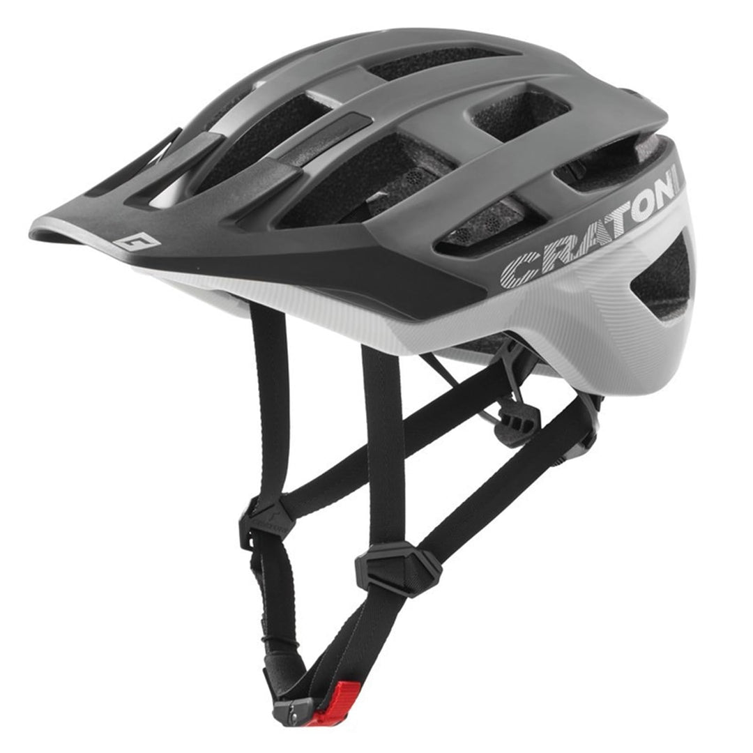 Cratoni Allrace Fahrradhelm Trail Endurohelm Bikehelm Allround anthrazit-weiss S-M 52-57, anthrazit-