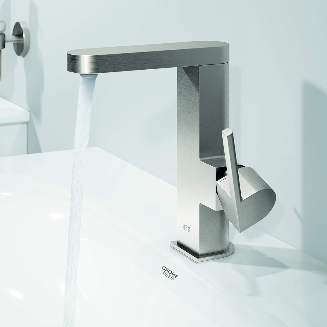 GROHE Plus | Badarmatur- Einhand-Waschtischbatterie | mit Zugstangen- Ablaufgarnitur | chrom | 23871