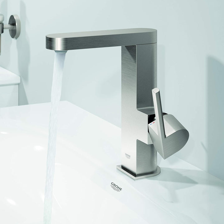 GROHE Plus | Badarmatur- Einhand-Waschtischbatterie | mit Zugstangen- Ablaufgarnitur | chrom | 23871