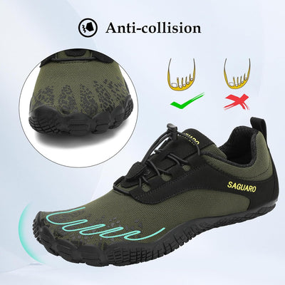 SAGUARO Barfussschuhe Herren Minimalistische Traillaufschuhe Damen Laufschuhe Outdoor Sport Fitnesss