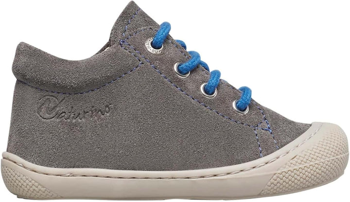 Naturino Lauflernschuhe aus Leder mit Wollfutter 19 EU Anthrazit Blau, 19 EU Anthrazit Blau