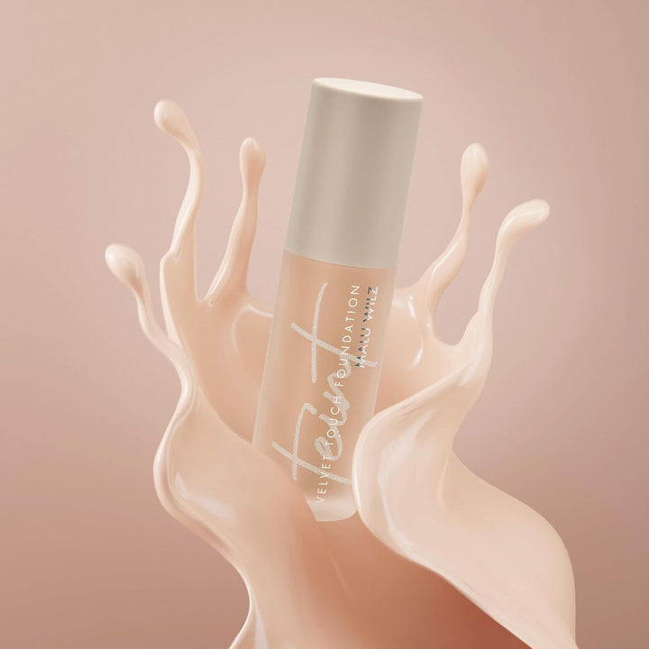 Malu Wilz Velvet Touch Foundation Vanilla Ice Cream 30ml I Skincare Creme Make up für makellosen Tei