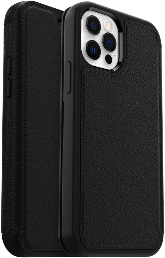 OtterBox Strada Hülle für iPhone 12 / iPhone 12 Pro, stossfest, sturzsicher,Premium Lederfolio mit z