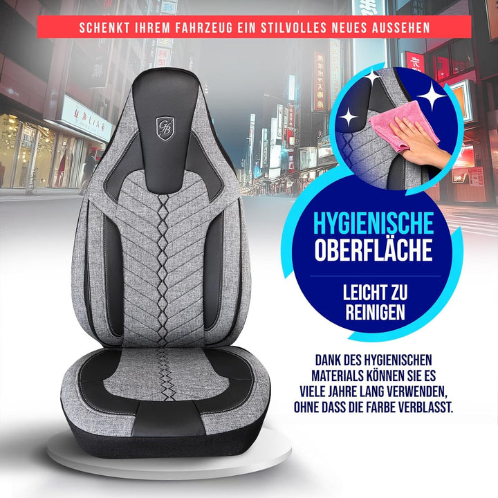 Wohnmobil Sitzbezüge kompatibel mit FIAT Ducato, Citroën Jumper, Peugeot Boxer - Schonbezüge Set aus