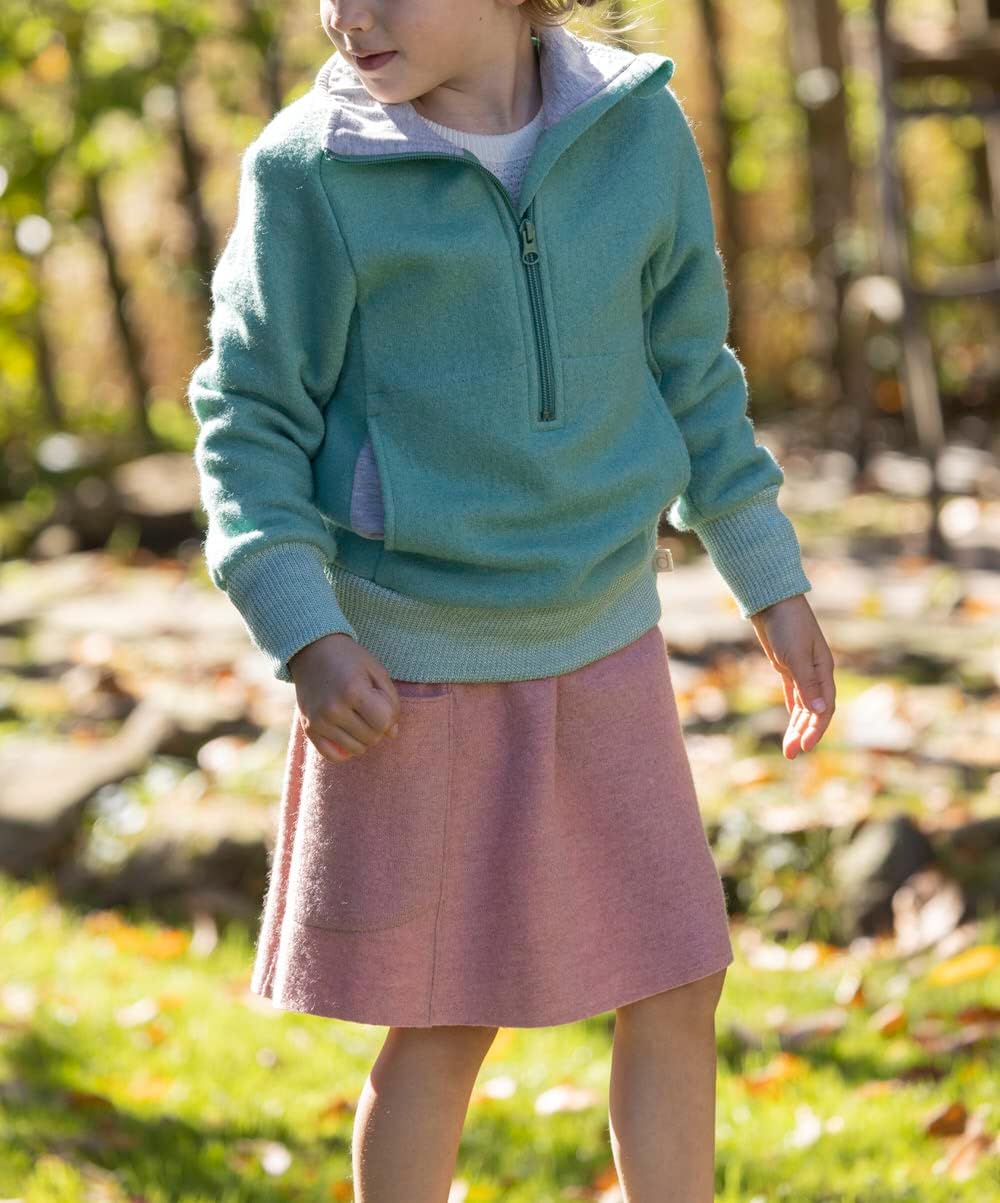 Disana Troyer, Leichter Sweater mit Reissverschluss | 100% Bio-Merinowolle GOTS, IVN Best | Baby Kle