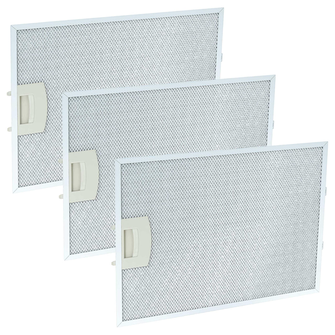 vhbw 3x Filter Metallfettfilter Dauerfilter kompatibel mit Bosch DWT095750/01, DWT099750/01, DWW0614