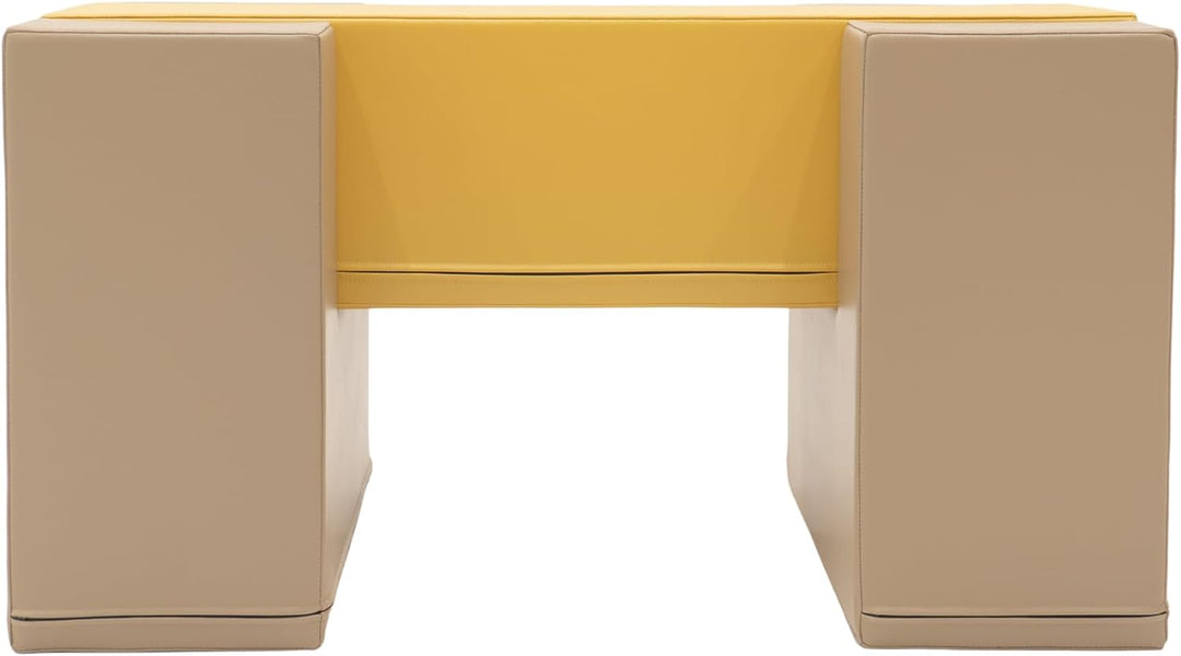 IGLU SOFT PLAY Kinder Indoor Kletterset Balance-Brücke (Beige Honey) | Veganes Leder | BPA- &amp; Phthal