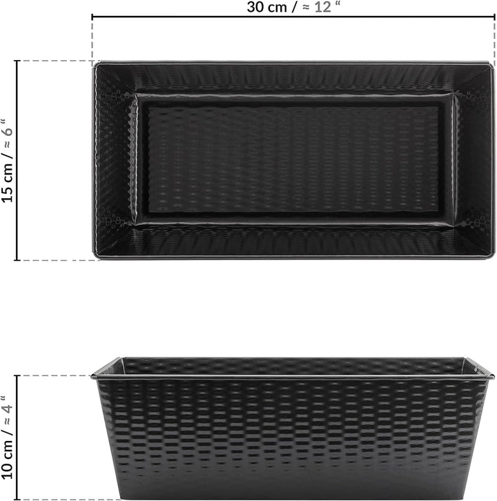 Grizzly Brotbackform, Kastenform 30 x 15 cm, sauerteigbeständig, antihaft, hoher Rand, Kastenbackfor