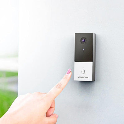 FOSCAM VD1 4MP Dual Band WiFi Video Doorbell with Wide Angle Lens, Two-Way Audio, Compatible with Al