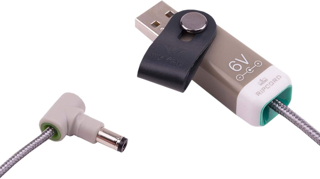 myVolts Ripcord-USB-Ladekabel mit 6V DC Ausgangsstecker kompatibel mit Motorola MBP481AXL Baby Unit