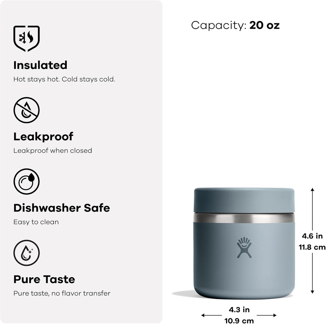 Hydro Flask – Insulated Food Jar 591 ml (20 oz) – Auslaufsicher, Edelstahl, TempShield®-Isolierung –