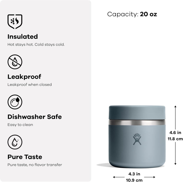 Hydro Flask – Insulated Food Jar 591 ml (20 oz) – Auslaufsicher, Edelstahl, TempShield®-Isolierung –