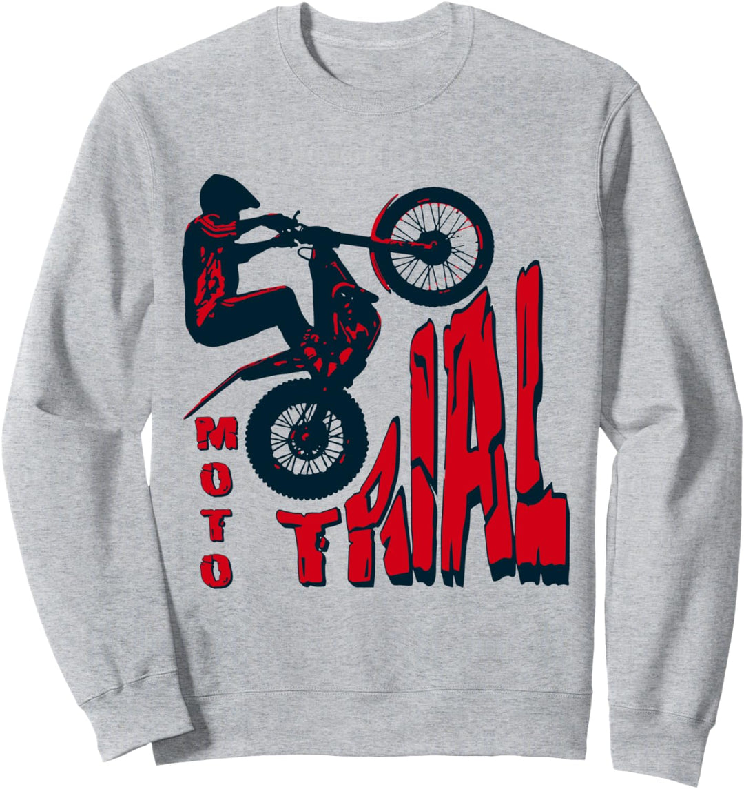 Motorrad Motocross Fahrer Hindernis Moto Trial Sweatshirt