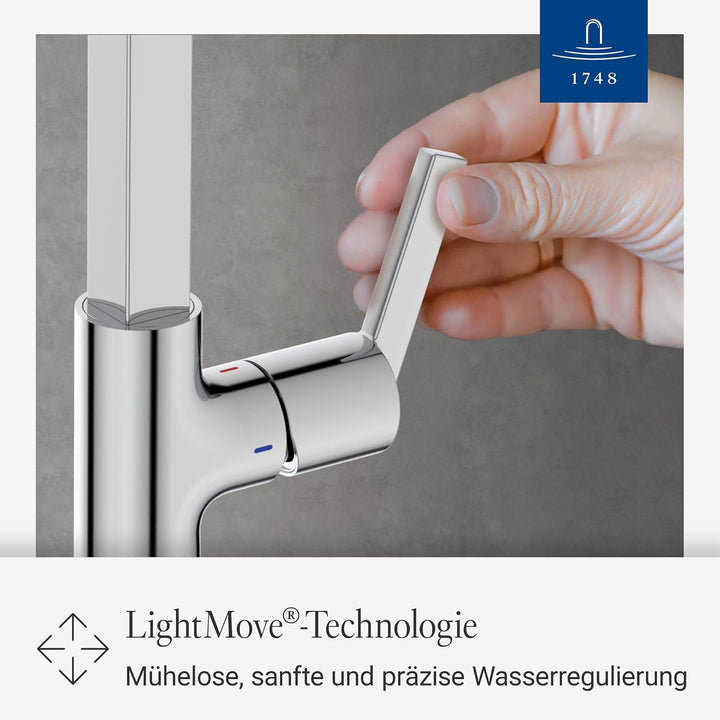 Villeroy &amp; Boch Variaro Küchenarmatur, Hochdruck Armatur Küche, 306 mm Auslaufhöhe, 360° schwenkbare
