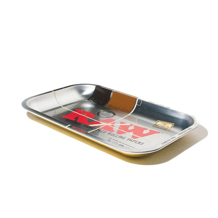RAW Metallic Rolling Tray Small Silber Silver 27,5 x 17,5 cm