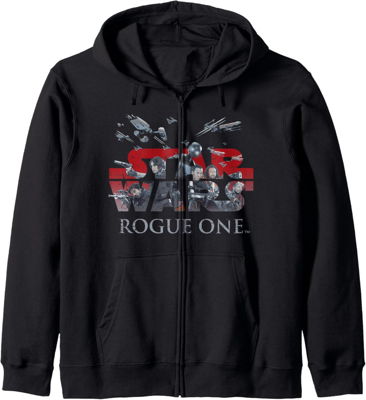 Star Wars Rogue One Rebellion Logo Kapuzenjacke