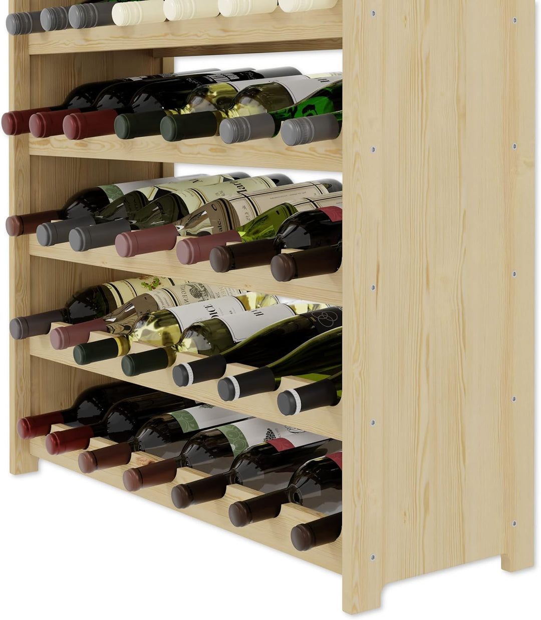 Lenmar Weinregal Weinregal Holz Flaschenregal für 77 Flaschen