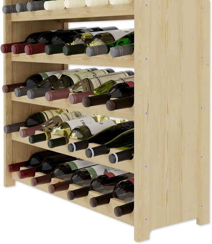 Lenmar Weinregal Weinregal Holz Flaschenregal für 77 Flaschen