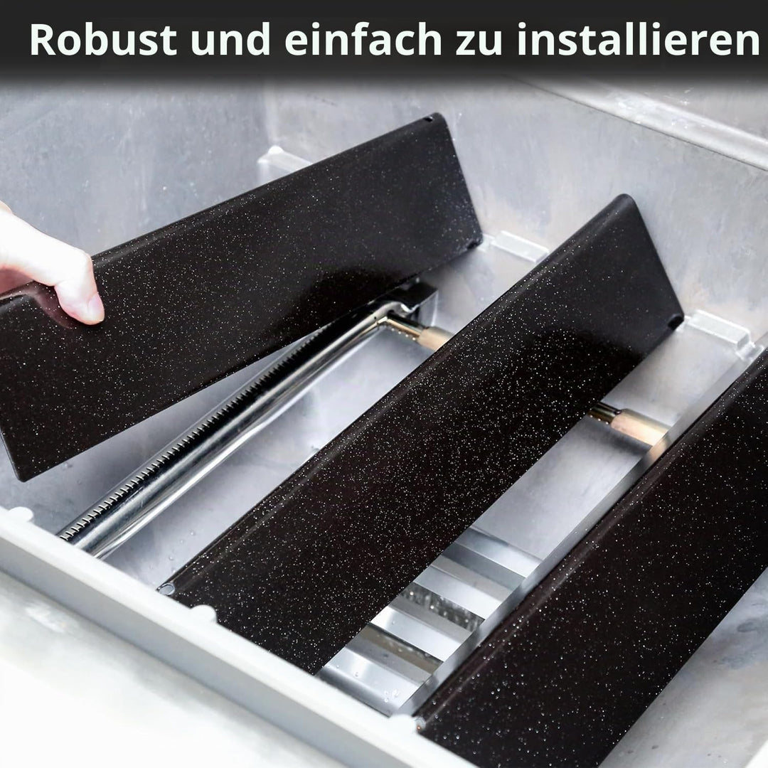 7635 Porzellanemaille Flavorizer Bars für Weber Spirit I &amp; II 200 Series, Spirit E210 S210 E220 S220