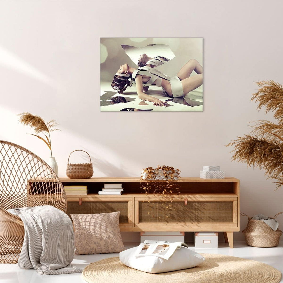 Bilder auf Leinwand Weiblich modell posieren beine Leinwandbild 70x50cm Wandbilder Dekoration Wohnzi