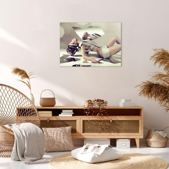 Bilder auf Leinwand Weiblich modell posieren beine Leinwandbild 70x50cm Wandbilder Dekoration Wohnzi