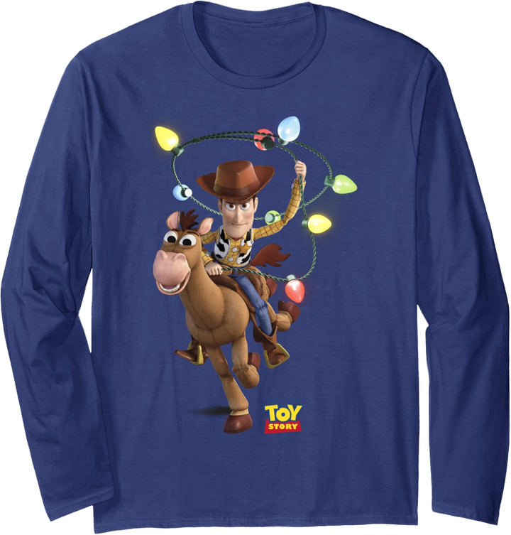 Disney Pixar Toy Story Christmas Woody & Bullseye Lasso Langarmshirt
