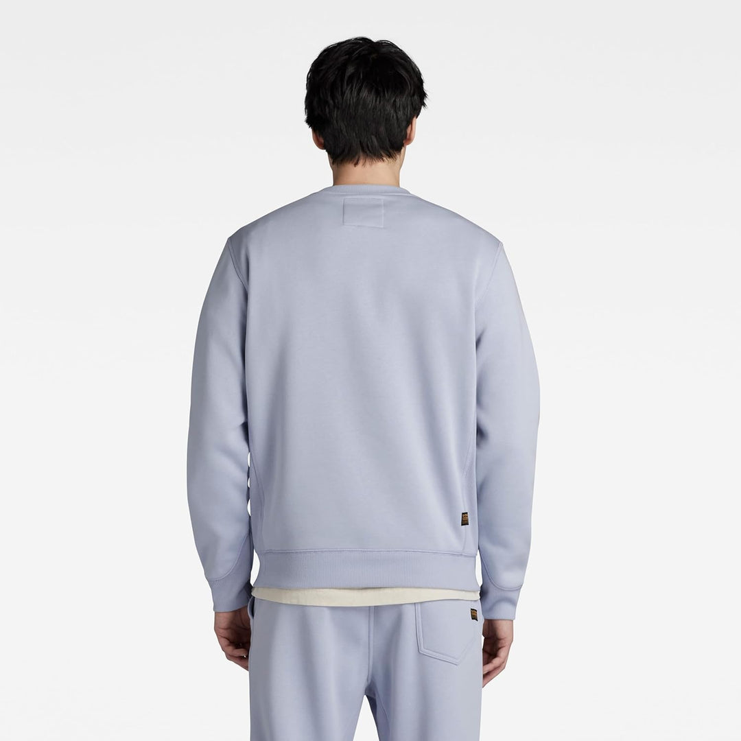 G-Star RAW Herren Premium Core Sweatshirt Sweater M Grau (Icelandic Blue D16917-c235-g081), M Grau (