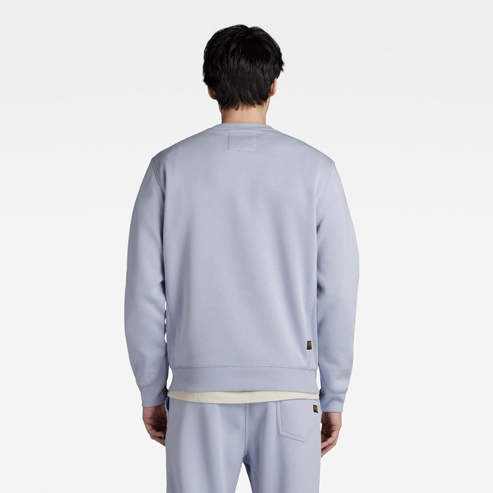 G-Star RAW Herren Premium Core Sweatshirt Sweater M Grau (Icelandic Blue D16917-c235-g081), M Grau (