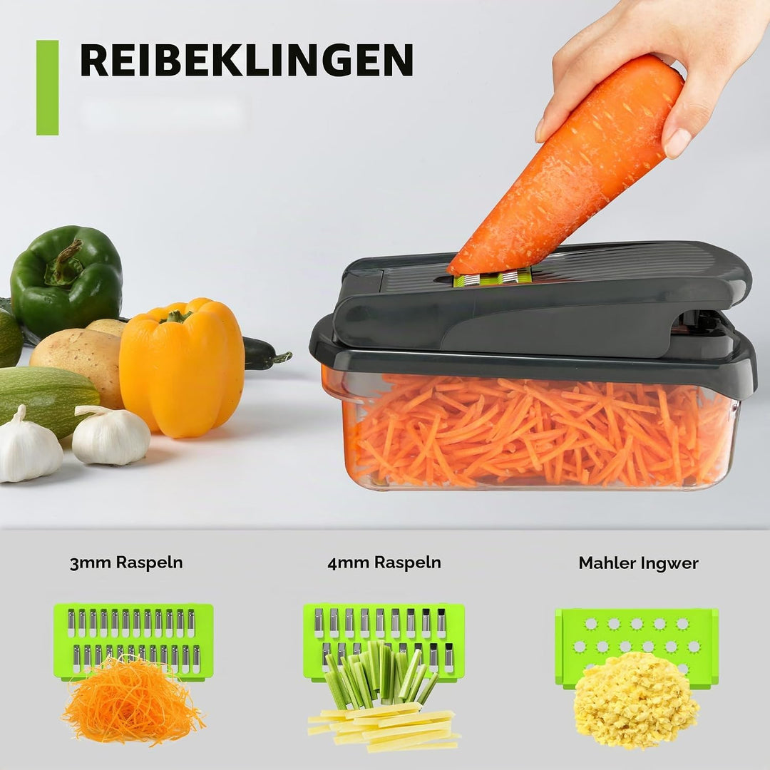 Romon Gemüseschneider, Hobel Gemüse, Gemüse Schneider, 15 in 1 Multifunktionsschneider Gemüsehobel &amp;