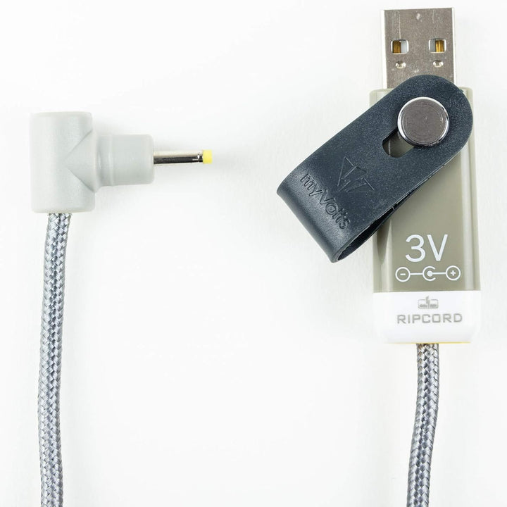 myVolts Ripcord-USB-Ladekabel mit 3V DC Ausgangsstecker kompatibel mit Nintendo Gameboy Pocket, Game