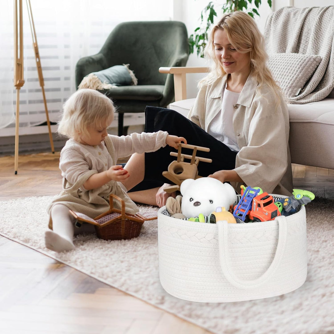ABenkle Baby-Windelbehälter, Aufbewahrungsbehälter für Kinderzimmer und Auto-Organizer für Windeln u