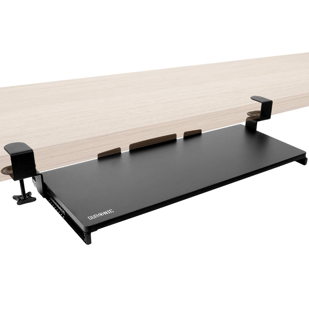 Duronic DKTPX2 Tastaturschubladen und -plattform | Schublade unter dem Schreibtisch für Tastatur und