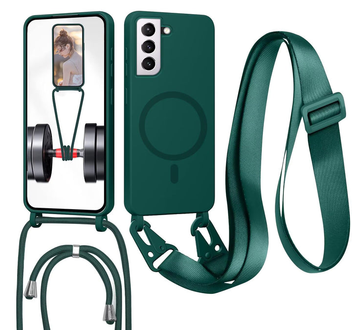 GoodcAcy Handykette Hülle für Samsung Galaxy S22 mit Band Halsband Lanyard (abnehmbar) Handyhülle, K