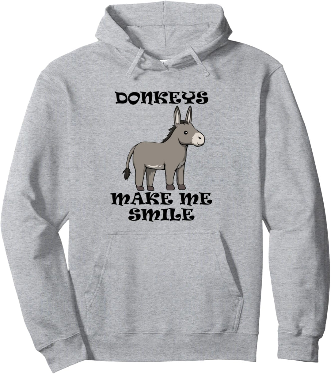 Baby Esel machen mich lächeln Pullover Hoodie