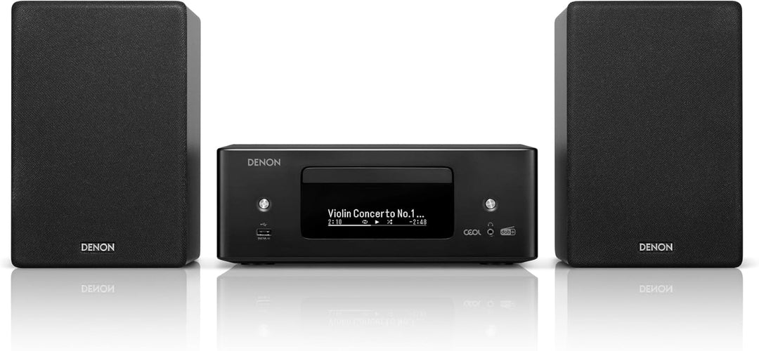 Denon CEOL N-12DAB HiFi-Komplettsystem mit Lautsprechern, CD-Player, Musikstreaming, HEOS Multiroom,
